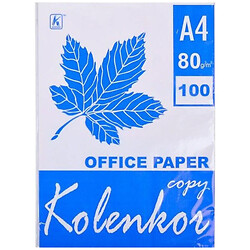 Бумага для ксерокса А4 "Коленкор", 100 листов, 80г/м², Mic
