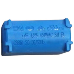 Конденсатор пусковой 1uF 450VAC ±5% CBB61 37x12x22mm, CBB61-105J450V