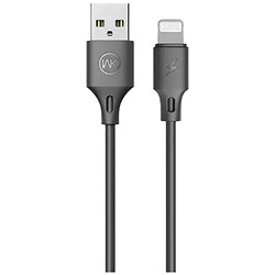 USB кабель Wekome WDC-092i Apple iPhone SE 2022 / iPhone 14 Pro Max / iPhone 14 Plus / iPhone 14 Pro / iPhone 14 / iPhone 13 Pro / iPhone 13 Mini / iPhone 13 / iPhone 13 Pro Max / iPhone 12 Mini / iPhone 12 Pro Max, Lightning, 2.0 м., Черный