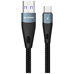 USB кабель Wekome WDC-096A, Type-C, 1.0 м., Черный