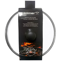 Кришка для посуду скляна Holmer Basic d=28 см