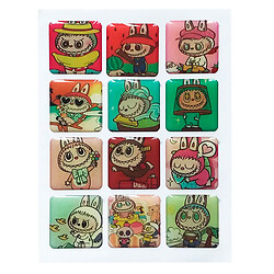 Набір наклейок 3D Stickers Labubu 1