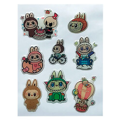 Набір наклейок 3D Stickers Labubu 12