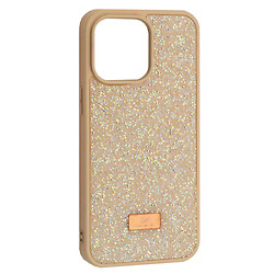Чехол (накладка) Apple iPhone 13, Swarovski Diamond, Кремовый