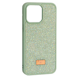 Чехол (накладка) Apple iPhone 13 Pro Max, Swarovski Diamond, Мятный