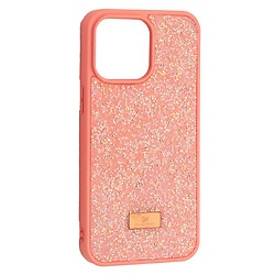 Чехол (накладка) Apple iPhone 15 Pro Max, Swarovski Diamond, Розовый