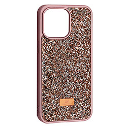 Чехол (накладка) Apple iPhone 15 Pro, Swarovski Diamond, Rose Gold, Розовый