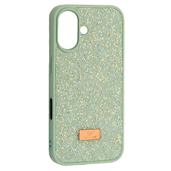 Чехол (накладка) Apple iPhone 16, Swarovski Diamond, Мятный
