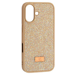 Чохол (накладка) Apple iPhone 16 Plus, Swarovski Diamond, Кремовий