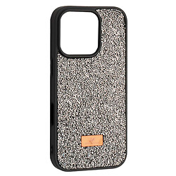 Чехол (накладка) Apple iPhone 16 Pro, Swarovski Diamond, Серый