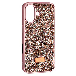 Чехол (накладка) Apple iPhone 16, Swarovski Diamond, Rose Gold, Розовый
