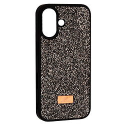 Чехол (накладка) Apple iPhone 16, Swarovski Diamond, Titanium Grey, Серый