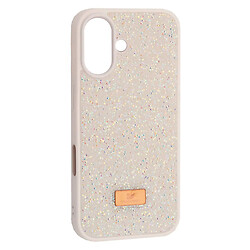 Чехол (накладка) Apple iPhone 16, Swarovski Diamond, Белый
