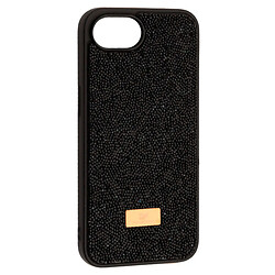 Чехол (накладка) Apple iPhone 16e, Swarovski Diamond, Черный