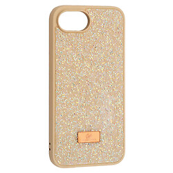 Чехол (накладка) Apple iPhone 16e, Swarovski Diamond, Кремовый