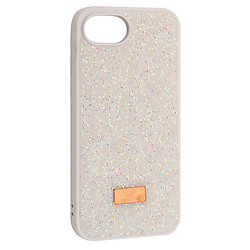 Чехол (накладка) Apple iPhone 16e, Swarovski Diamond, Белый