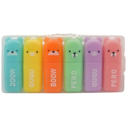 Набор маркеров текстовых "Мишки", 6 шт.