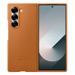 Чехол (накладка) Samsung F956 Galaxy Fold 6, Leather Case Color, Коричневый