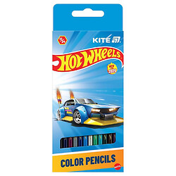 Карандаши цветные двусторонние "Hot Wheels", 12 шт., Kite