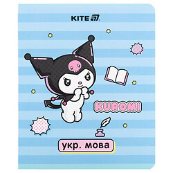 Предметная тетрадь "Укр. мова", 24 листа, линия, софт тач+УФ, Kite