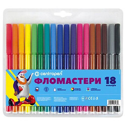 Фломастеры, 18 цветов, Centropen