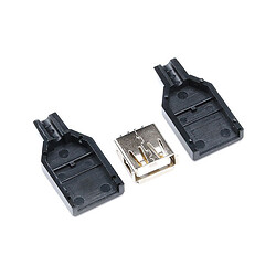 USB разъем USB2.0-Female Black Kit