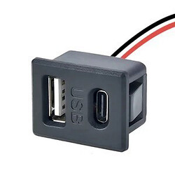 USB разъем Dual USB A-Type C Socket Type 4
