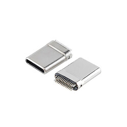 USB разъем USB-3.1 Type-C Vertical DIP Male 24P