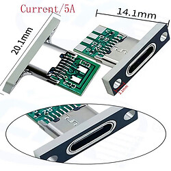 USB разъем USB3.1 Type-C With fixing plate 6PIN
