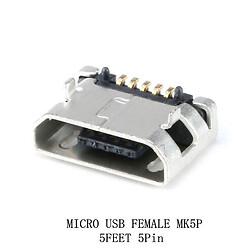 USB разъем Micro USB DIP female socket