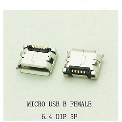 USB разъем Micro USB DIP female socket with Side