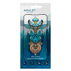 Защитное стекло Apple iPhone 15 Pro, AMULET HD Antistatic, 2.5D, Черный