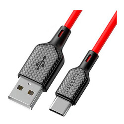 USB кабель Earldom EC-154C, Type-C, 1.0 м., Красный