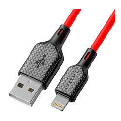 USB кабель Earldom EC-154I Apple iPhone SE 2022 / iPhone 14 Pro Max / iPhone 14 Plus / iPhone 14 Pro / iPhone 14 / iPhone 13 Pro / iPhone 13 Mini / iPhone 13 / iPhone 13 Pro Max / iPhone 12 Mini / iPhone 12 Pro Max, Lightning, 1.0 м., Красный