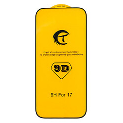 Захисне скло Apple iPhone 17, Full Glue, 9D, Чорний