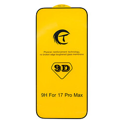 Захисне скло Apple iPhone 17 Pro Max, Full Glue, 9D, Чорний