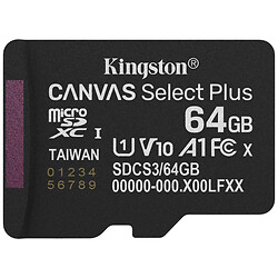 Карта памяти Kingston Canvas Select Plus, 64 Гб.