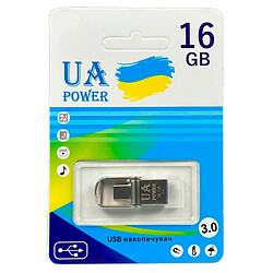 USB Flash UA Power Metal, 16 Гб., Серебряный