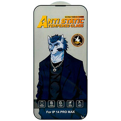 Защитное стекло Apple iPhone 15 Pro Max, AntiStatic Tempered Glass, Черный