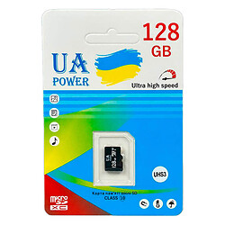 Карта памяти UA POWER MicroSDXC, 128 Гб., Черный