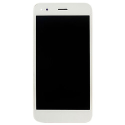Дисплей (екран) Huawei Nova Lite 2017 / P9 Lite Mini / Y6 Pro 2017, High quality, З сенсорним склом, З рамкою, Білий
