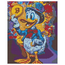 Алмазна мозаїка "СКРУДЖ МАКДАК З БІТКОЇНОМ", 40х50 см, Origami
