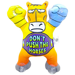 Игрушка мягконабивная "Лошадь: DON`T PUSH THE HORSES" на липучках, 22см, Сувенир-Декор