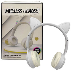 Наушники беспроводные, подсветка, Bluetooth, Mic