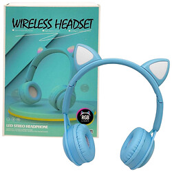 Наушники беспроводные, подсветка, Bluetooth, Mic