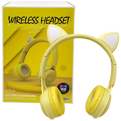 Наушники беспроводные, подсветка, Bluetooth, Mic