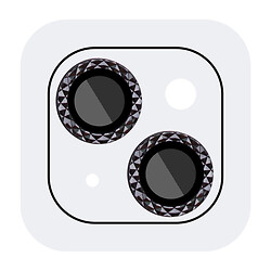 Защитное стекло камеры Apple iPhone 14 / iPhone 14 Plus, Metal Shine, Midnight, Черный
