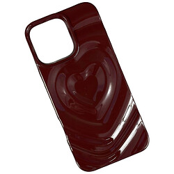 Чохол (накладка) Apple iPhone 14 Pro Max, Heart Glow 3D, Burgundy, Бордовий