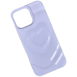 Чехол (накладка) Apple iPhone 15 Pro Max, Heart Glow 3D, Лавандовый