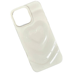 Чехол (накладка) Apple iPhone 16 Pro, Heart Glow 3D, Молочный